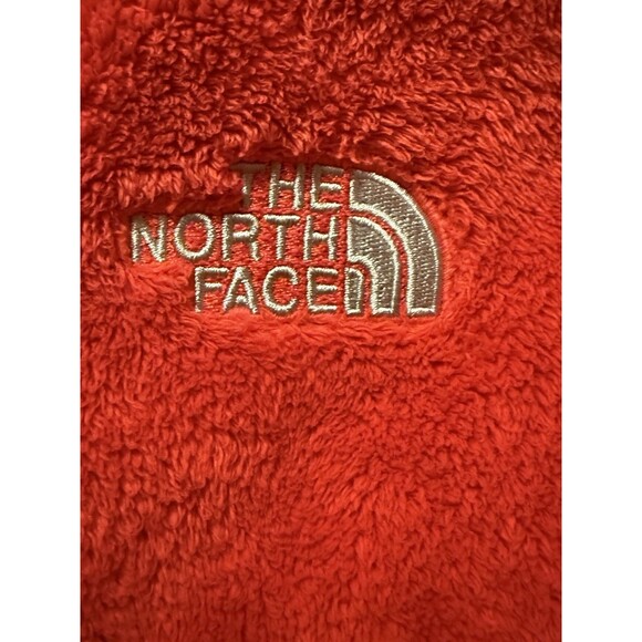 North Face Size XS Women's Red Fleece Zip up Front & Pockets - Picture 7 of 7